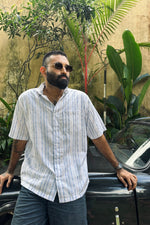 Load image into Gallery viewer, Blue Aztec Oversized Shirt
