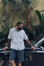 Load image into Gallery viewer, Blue Aztec Oversized Shirt
