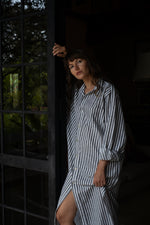 Load image into Gallery viewer, Maxi Shirt Dress - Regency Grey

