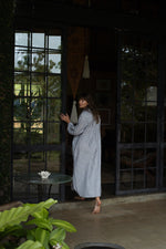 Load image into Gallery viewer, Maxi Shirt Dress - Regency Grey
