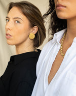 Load image into Gallery viewer, Full Circle Brass Earrings
