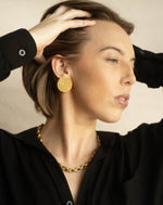 Load image into Gallery viewer, Full Circle Brass Earrings
