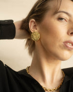 Load image into Gallery viewer, Full Circle Brass Earrings
