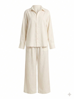 Load image into Gallery viewer, Off White Linen Long Sleeve Shirt
