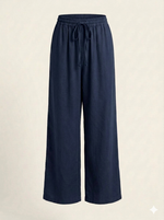 Load image into Gallery viewer, Navy Linen Trousers
