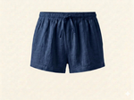 Load image into Gallery viewer, Navy Linen Shorts
