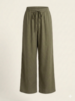 Load image into Gallery viewer, Green Linen Trousers

