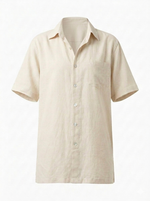 Load image into Gallery viewer, Off White Linen Beach Shirt
