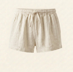 Load image into Gallery viewer, Off White Linen Shorts
